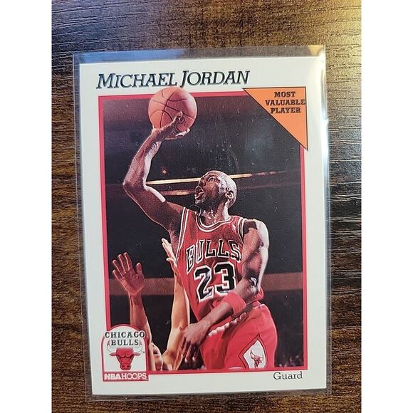 Michael Jordan 1991-1992 NBA Hoops #30 - Chicago Bulls - NBA - Picture 1 of 2